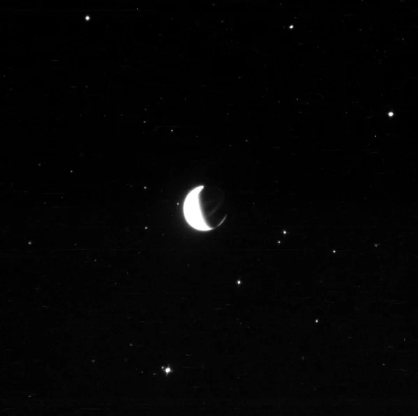 Ultraviolet image of Earth captured by the Carruthers Far Ultraviolet Camera