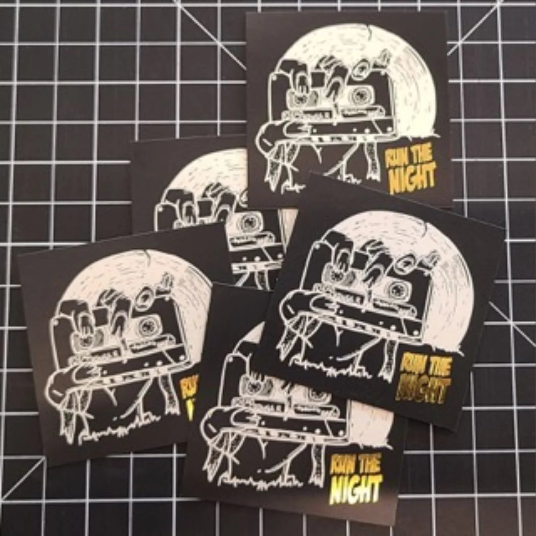 Holographic and glitter custom stickers printed in Reno